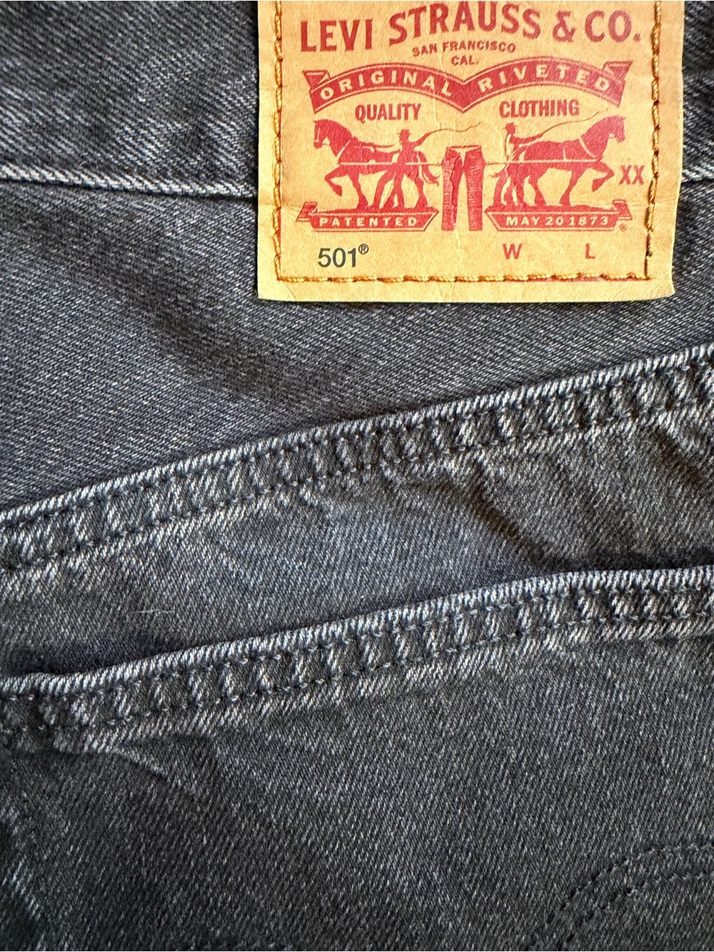Levi’s 501 black cut off shorts high rise size 30 - Picture 11 of 16